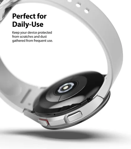 Vista 5 de Ringke - Funda clásica para Samsung Galaxy Watch 4 de 1.811 in [estilo bisel 46-02] Negro (46-02)
