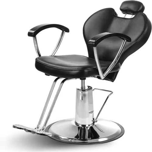 Vista 8 de Shengyu Negro moderno reclinar hidráulico estilo peluquero silla de peluquería balneario del pelo equipo del salón de belleza