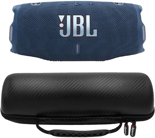 Vista 17 de JBL Charge 6 Waterproof Portable Speaker Bundle with gSport Carbon Fiber Case (Black)
