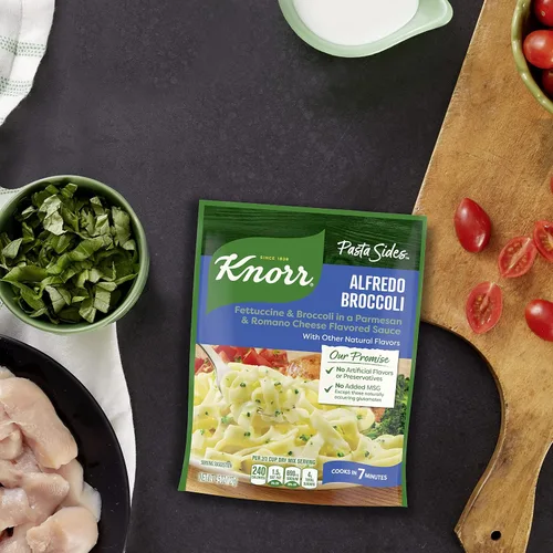 Vista 8 de Knorr Plato de acompañamiento de pasta, Alfredo Brócoli, 4.5 onzas, (paquete de 8)