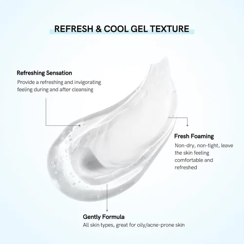 Vista 6 de Neutriherbs Limpiador de gel de ácido salicílico, lavado facial con control de aceite propenso al acné, desatasca los poros, elimina el lavado