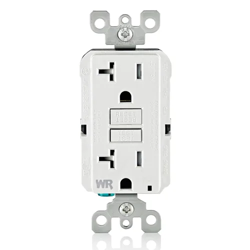 Vista 16 de Leviton SmartlockPro receptáculo resistente al clima, comprobación automática, con guía de luz e indicador LED, GFWT1-E Negro