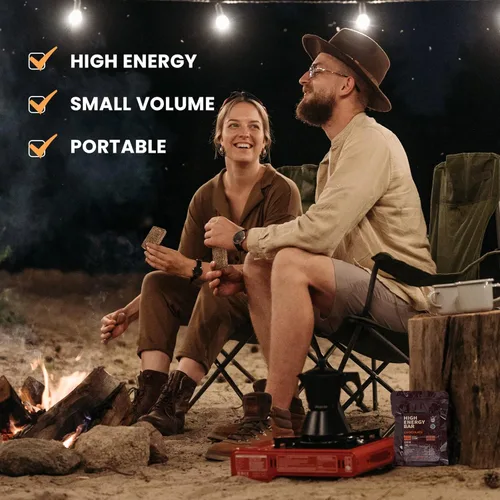 Vista 6 de Barras de ración de alimentos de emergencia, sabor a chocolate/multivitaminas, suministro de pestañas de supervivencia para campamento al aire