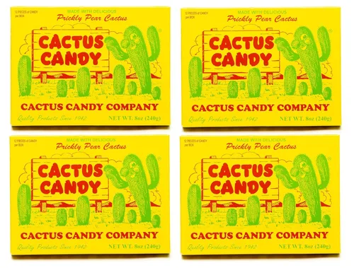 Vista 2 de Cactus Candy Company - Caja de 2 caramelos de cactus de tuna Arizona de 1/2 libra