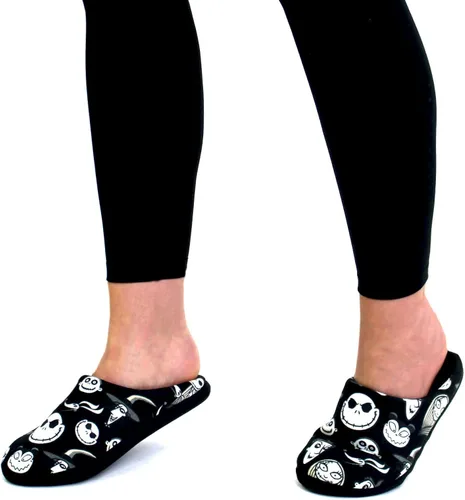 Vista 4 de The Nightmare Before Christmas Jack Sally - Pantuflas para mujer