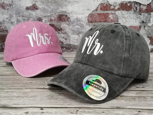 Vista 71 de Hepandy Mr Mrs Mom Dad Captain First Mate Mama and Mini Sombreros de béisbol