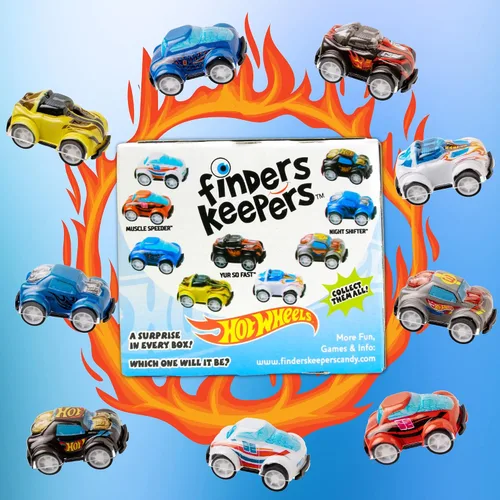 Vista 4 de Hot Wheels Finders Keepers, huevos de chocolate con leche con mini auto coleccionable en el interior, rellenos de cesta de Pascua para niños, 0.7