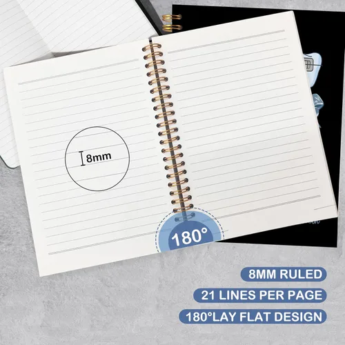 Vista 3 de Regalos para Dentistas, Cuaderno Diario, Regalos para Asistente de Higiene Dental y Oficina para Mujeres, Cuaderno de Espiral de Tapa Dura 14x21 Cm