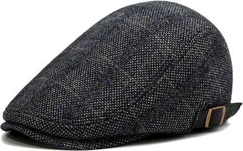 Vista 3 de Happy Cherry Mens Flat Top Newsboy Hat Adjustable Lightweight Cap