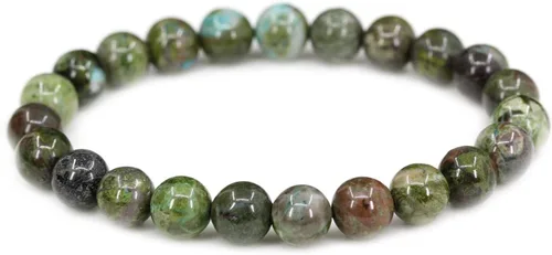 Vista 38 de Amandastone Pulsera elástica de cuentas redondas de 0.315 in con piedras preciosas naturales de 7 pulgadas