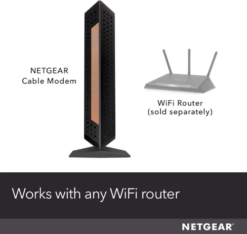Vista 2 de NETGEAR Nighthawk - Cable módem multi-concierto (CM1100), compatible con todos los proveedores de cable, incluido Xfinity, Spectrum, Cox