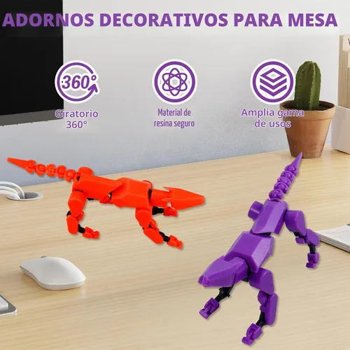 Vista 4 de Conjunto de Figura de Acción Titan13 (Ensamblaje Completado), Figura de Acción de Perro Robot Impresa en 3D, Perros Robot de Múltiples