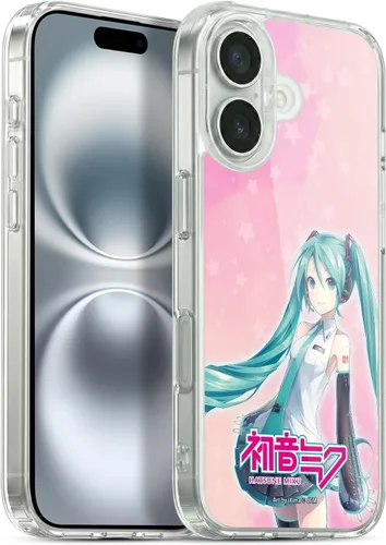 Vista 134 de Head Case Designs Licencia Oficial Hatsune Miku Gráficos Lindos Carcasa de Gel [Protección de Grado Militar] Compatible con Apple iPhone 7 CUTE