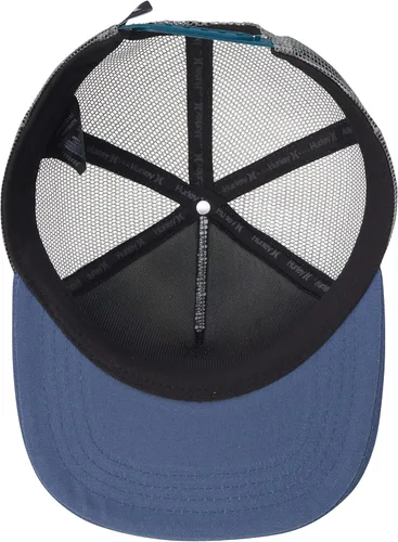 Vista 5 de Hurley Gorra plana de béisbol para hombre, One & Only Square Snap-Back Trucker Hat
