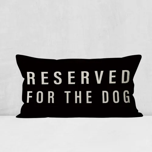Vista 8 de Reservado para la funda de almohada del perro, regalos para amantes de los perros, decoración del perro, divertida funda de almohada para perro