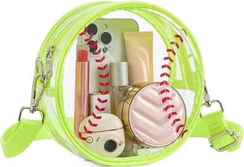 Vista 15 de BOSTANTEN Bolsa transparente para mujer, aprobada para estadios, bolsas transparentes pequeñas, bolso cruzado de moda para conciertos, eventos