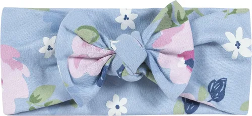 Vista 4 de Gerber Conjunto de 3 mamelucos de manga corta para bebés y niñas, funda de pañales y diadema