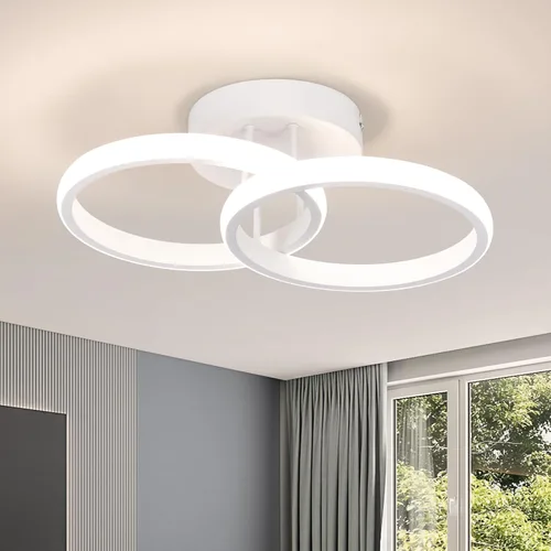 Vista 11 de CANEOE Lámparas de Techo LED Redondas Modernas, 6000K Blanco Frío, Lámparas de Techo para Pasillo, Luces de Techo Cerca del Techo para Baño