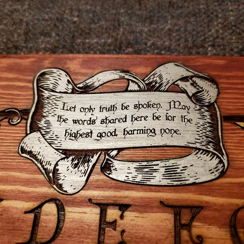 Vista 4 de Medieval Style Talking Spirit Board (Ouija Board)