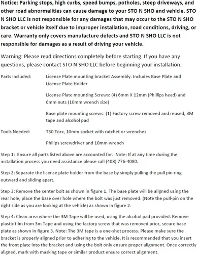 Vista 4 de STO N SHO Soporte para placa de matrícula hecho para Toyota Supra 2020-2024