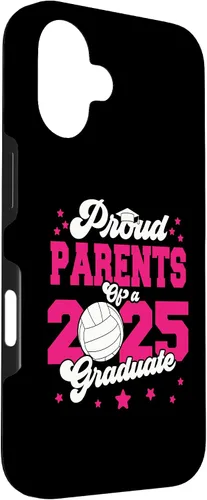 Vista 3 de iPhone 16 Parents of a 2025 Graduate Prom Graduation 25 VolleyBall Case