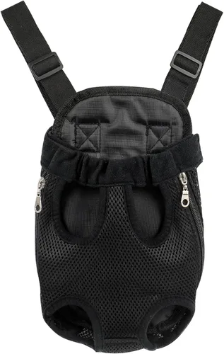 Vista 11 de Mochila ajustable para mascotas, transportador para perros, cachorros y gatos para viajes, senderismo y automóvil, transportador frontal y mochila