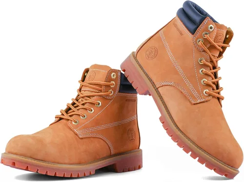 Vista 2 de Jacata Mens Work Boots For Men Non Slip Rubber Water Resistant Boats De Trabajo Para Hombre Utility Construction Boots