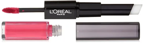 Vista 18 de Cosméticos labial de color duradero de L’oreal París, rosa (Rose Tattoo)