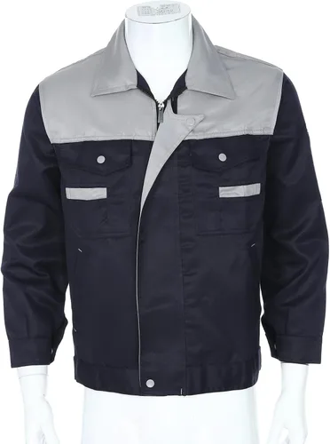Vista 2 de JEATHA Uniforme mecánico de manga larga para hombre, uniforme de trabajo, para taller, trabajo automático con bolsillos