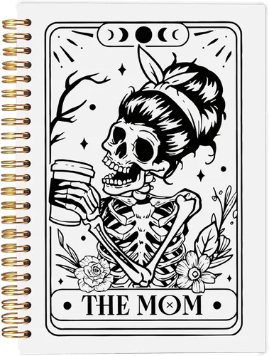 Vista 10 de Cuaderno gótico en espiral, diario gótico para parejas, cuaderno gótico para mujeres y hombres escritura, cuaderno de espiral para parejas de 8.3 x