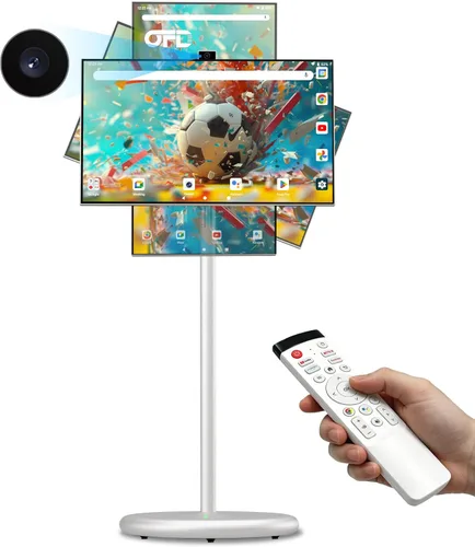 Vista 11 de OFD P02-Tableta de TV portátil de 21.5 pulgadas, pantalla táctil, monitor inteligente 1080P, Android 15,6+128GB ROM, TV portátil al aire libre