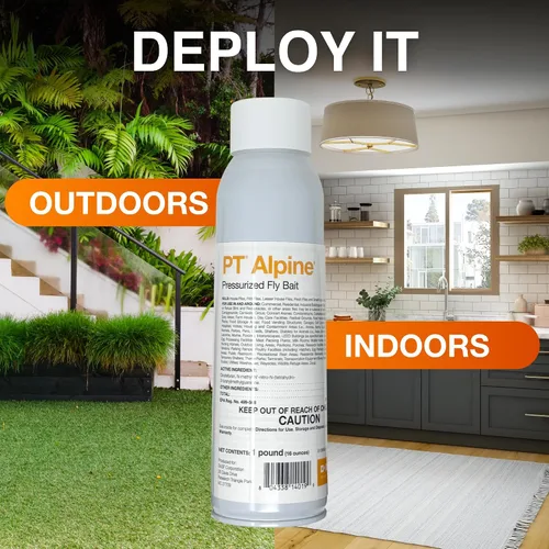Vista 5 de Kit de PPE para control de plagas y PT Alpine Presurizado Fly Bait - Spray de control de moscas de acción rápida para uso en interiores