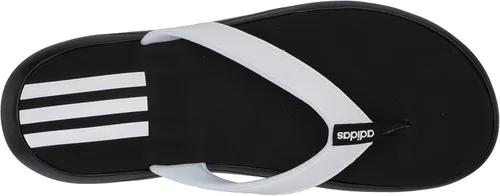 Vista 5 de adidas Originals Chanclas Cloudfoam para mujer Core Negro Ftwr Blanco Señal Coral