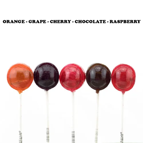 Vista 5 de Tootsie Pops - Caramelo gigante original con centro de chocolate - Bolsa de más de 3.5 libras de caramelos surtidos - Cinco sabores clásicos - Sin
