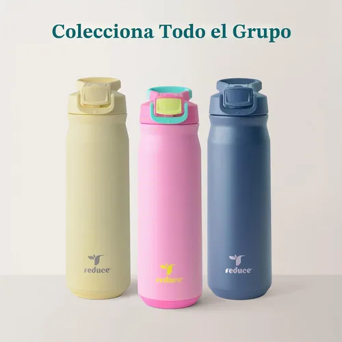 Vista 6 de REDUCE Hydrate Pro - Botella de agua aislada de acero inoxidable de 24 onzas, tapa abatible a prueba de fugas, apta para lavavajillas, sin BPA