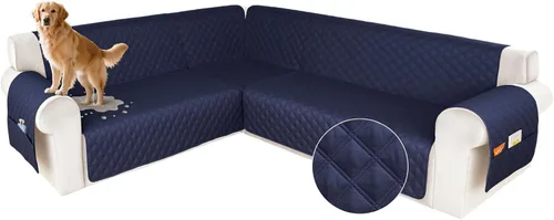 Vista 41 de HDCAXKJ Funda impermeable para sofá modular en forma de L, fundas seccionales de esquina lavables, a prueba de mascotas, protector de muebles