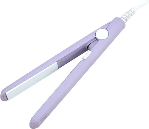 Vista 4 de Plancha de pelo simple, tamaño pequeño, mini rizador de plancha, para cabello rizado y liso