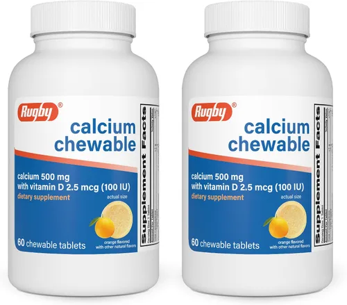 Vista 10 de Rugby - Tabletas masticables de calcio de 500 mg - Suplemento dietético