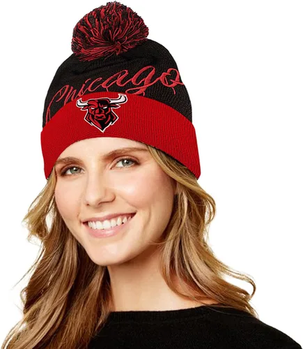 Vista 5 de Gorro de punto de estilo de fútbol para fanáticos del fútbol, sombrero de punto elegante deportivo con pompón, para hombres y mujeres, regalo