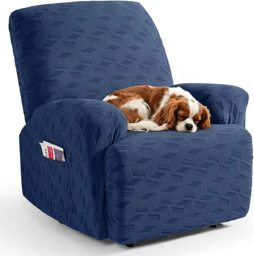 Vista 46 de TAOCOCO Funda para Reclinable de 3 Piezas, Fundas para Silla Reclinable, Funda Elástica de Jacquard para Silla Reclinable, Protector de Muebles
