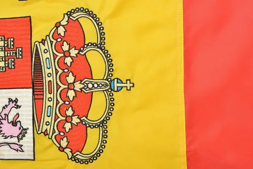 Vista 3 de Bandera de España 3' x 5' ft Nylon 210D Premium Bandera española bordada al aire libre