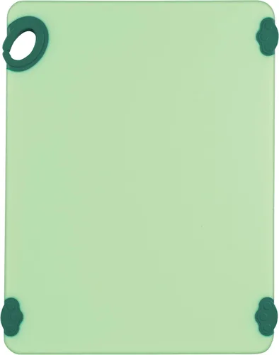 Vista 15 de Winco Tabla de cortar antideslizante con gancho, 12" x 18" x 1/2", Azul