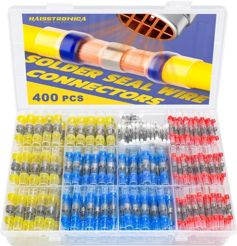 Vista 14 de 180 PCS Conectores de Cable con Sello de Soldadura - haisstronica Conectores de Cable de Soldadura Termocontraíbles - Conectores a Tope Impermeables