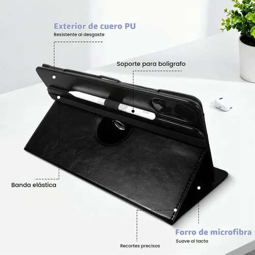 Vista 5 de E NET-CASE Funda para Xiaomi Redmi Pad 2 Pro/Pad Pro (2025/2024) de 12.1 pulgadas con soporte para bolígrafo S, a prueba de golpes, carcasa trasera