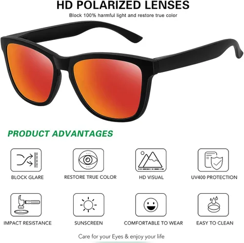 Vista 2 de MEETSUN Polarized Sunglasses for Women Men Classic Retro Designer