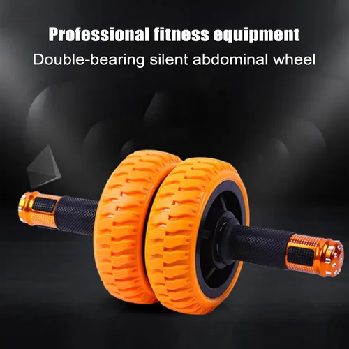 Vista 5 de Rueda de rodillo abdominal, rueda de ejercicio de entrenamiento de fuerza de 6 pulgadas para hombres, mujeres y principiantes, equipo de fitness