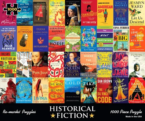 Vista 8 de Rompecabezas de Libros Prohibidos de Re-Marks, Rompecabezas de 1000 Piezas para Todas las Edades