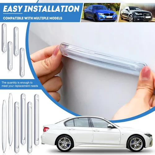 Vista 3 de Protector de pared de silicona transparente para puerta de gabinete, protector de pared para automóvil, adhesivo anticolisión, protectores