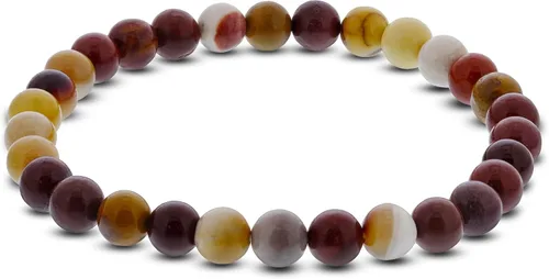 Vista 65 de Gem Avenue Handmade Round Bead Stretch Bracelet Unisex Natural Stone Beaded Jewelry for Men & Women, Elastic Wristband for Daily Wear