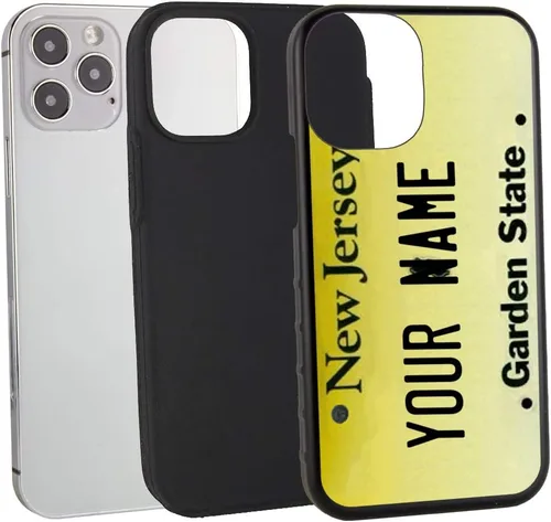 Vista 3 de Guard Dog Funda compatible con iPhone 12 Pro Max, grado militar, protección robusta de dos piezas, personalizada, placa de matrícula de Nueva Jersey